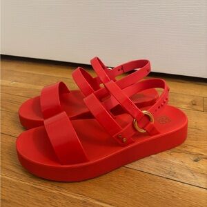 Zaxy Red Sandals with Strap - 7US